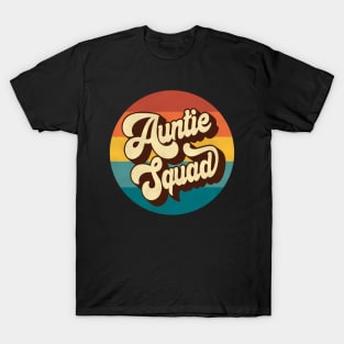 Auntie Squad Retro 1970s Vintage Groovy T-Shirt
